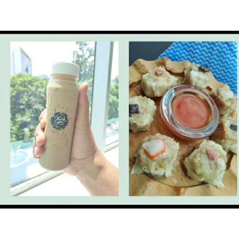 

Dimsum & eS Capucino cincau Paket zeza