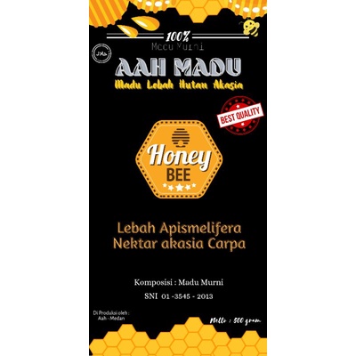 

madu akasia murni 100%, 1/2kg