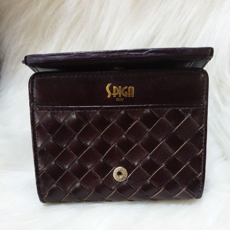 DOMPET KULIT SPIGA ITALY PRELOVED ORI