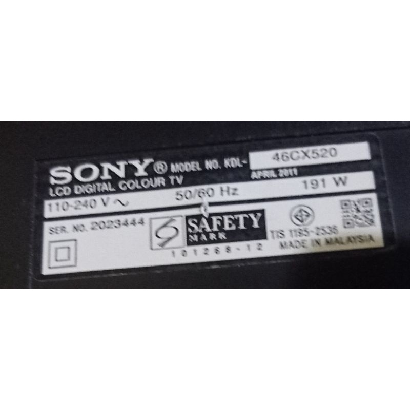 MB Sony KDL46CX520