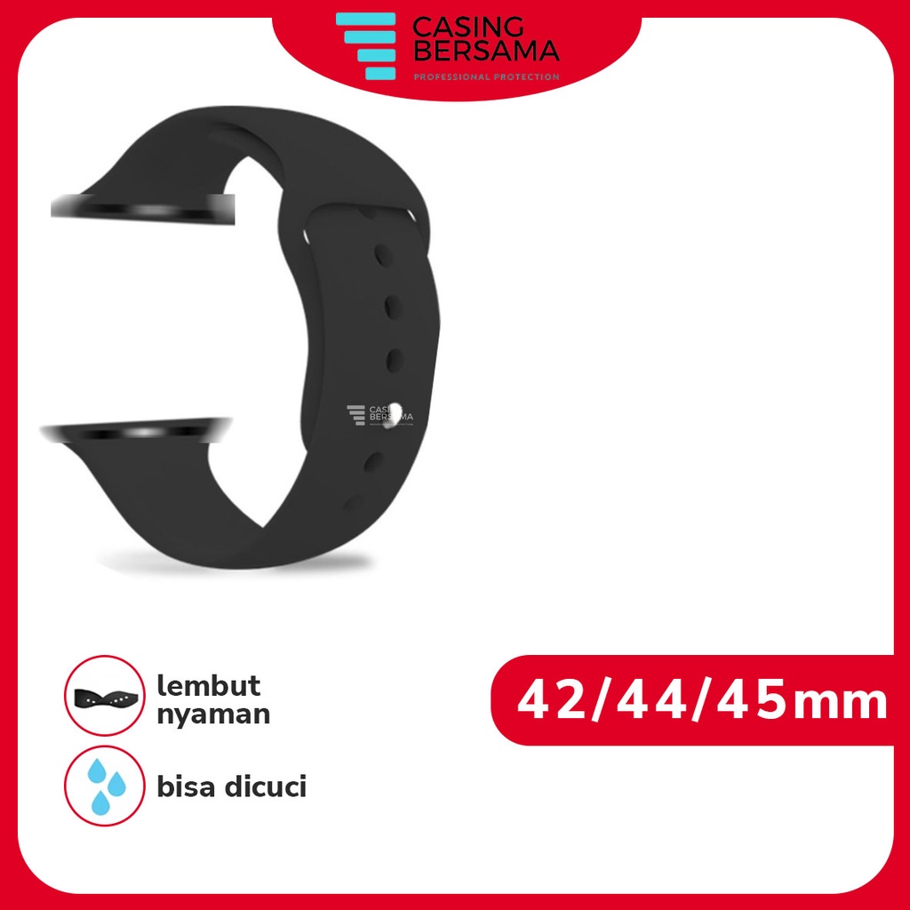 Strap untuk Watch 38 40 41 45 42 44mm S / M Ukuran Pendek bahan bahan silikon Soft Silicone Sport Band Strap