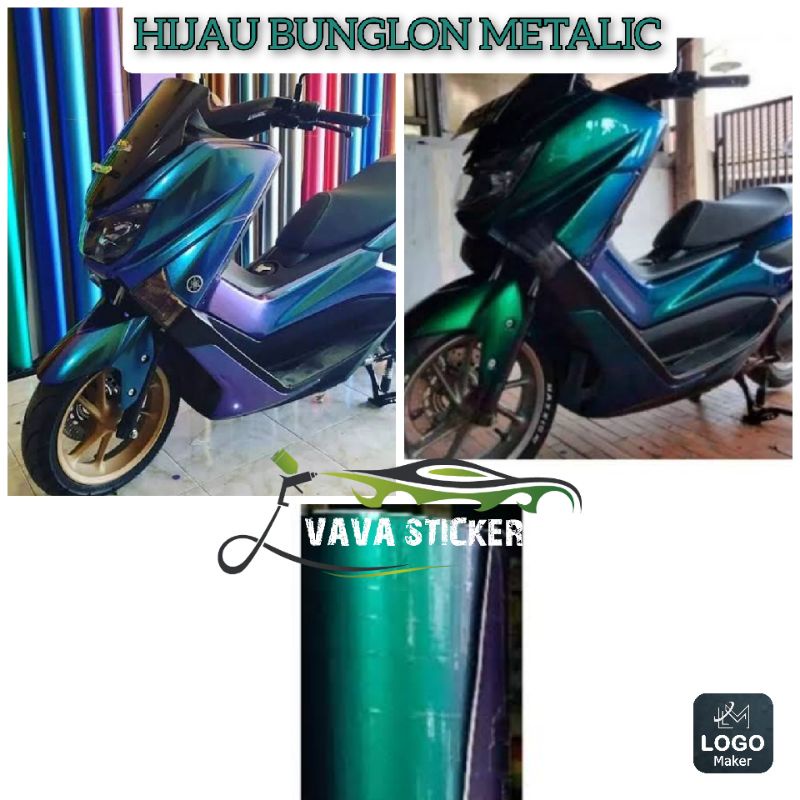 SKOTLET HIJAU BUNGLON METALIK / SKOTLET HIJAU CHAMELEON