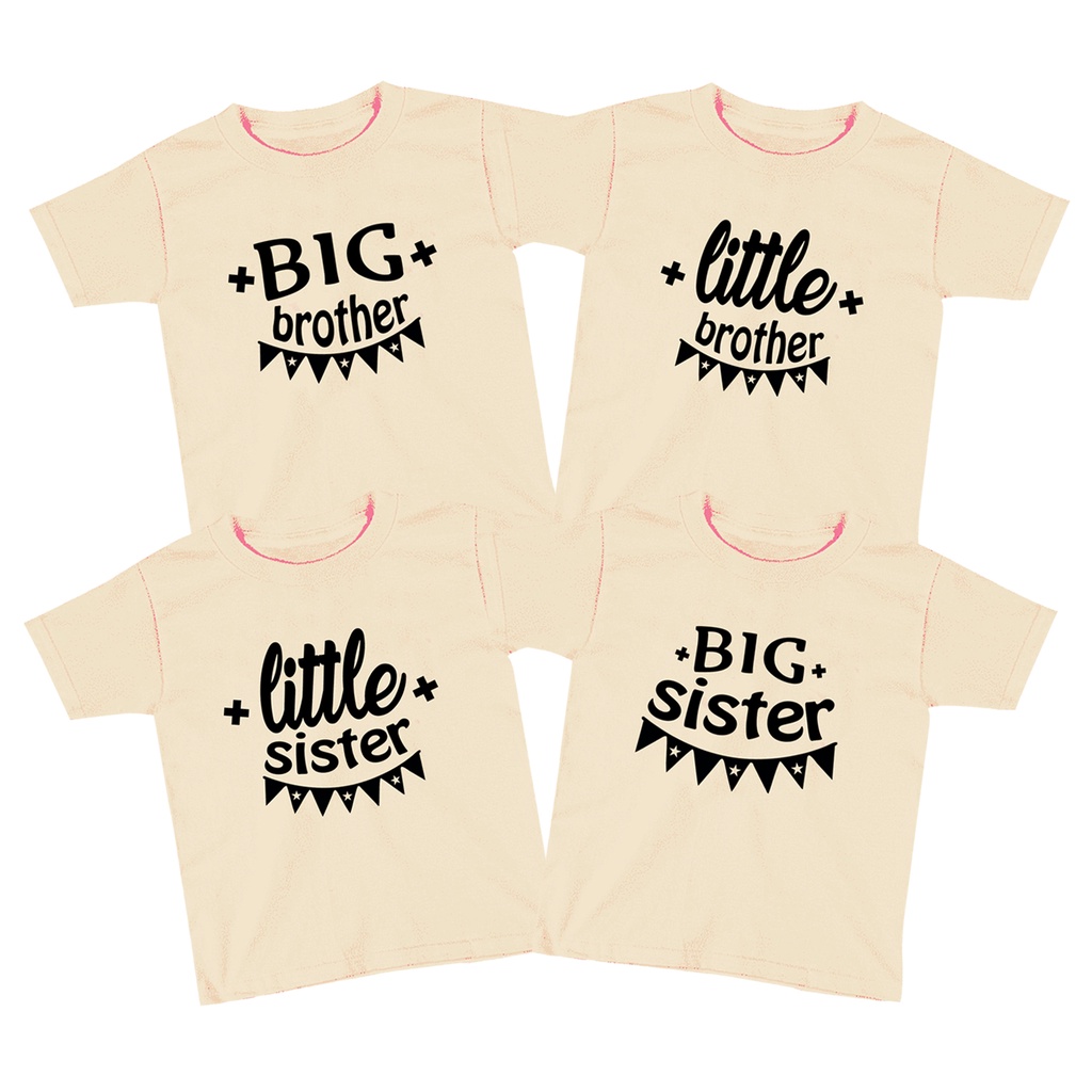 Kaos Anak Couple Distro 1-10 Tahun Laki Laki Perempuan Unisex Sibling tee Series Buntim kaos bro sis kaos brother sister Little Sister Big Sister Little Brother Big Brother Family Couple  Kaos Termurah Kualitas Premium - Kaos Polos Senja