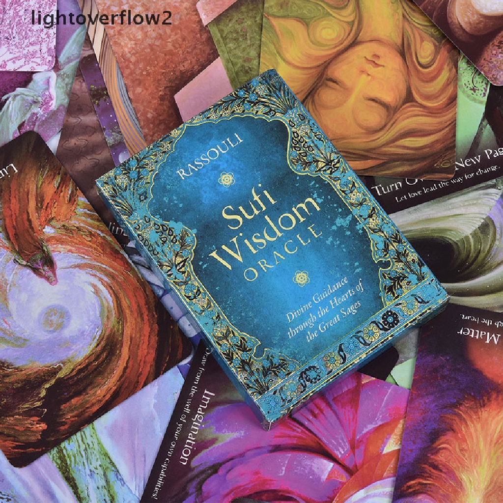 (lightoverflow2) Sufi Wisdom Oracle 44 Kartu Tarot Untuk Permainan Pesta
