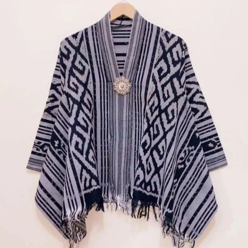 blazer model kelelawar model terbaru baju atasan wanita tenun etnik blanket