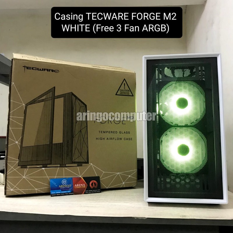Casing TECWARE FORGE M2 WHITE (Free 3 Fan ARGB)