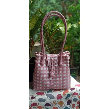 TAS JALI JALI TUTUP/TAS ANYAM JALI TUTUP/TAS SHOPPING