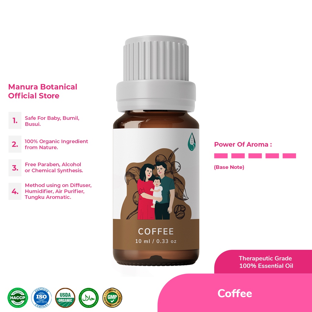 Manura Coffee Minyak Biji Kopi Arabica Therapeutic Grade