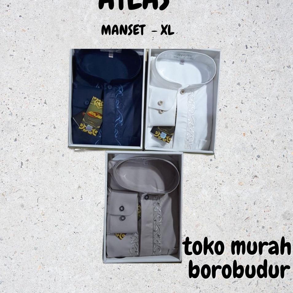 Baju Koko Dewasa ATLAS Lengan Panjang Pakai Manset ‑ SYR.18Oc22n