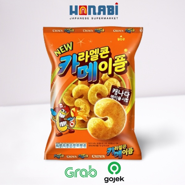 

Crown Caramel Corn & Maple 74g - Snack Jagung Caramel Made In Korea