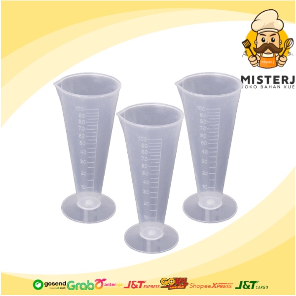 Measuring Cup 100ml | Gelas Takar Kecil | Gelas Ukur Takar Kerucut | BEST SELLER