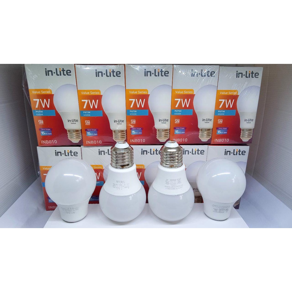 In-Lite Value Bulb Lampu LED 7 Watt INB010 led Inlite bolham In lite