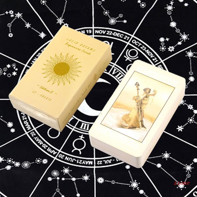 Zzz Lucid-Dreams 78pcs / Set Kartu Tarot Untuk Permainan Keluarga