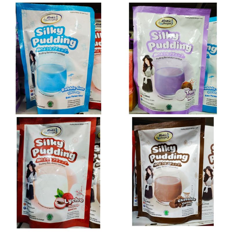 

Silky pudding puding 110 gr rasa leci, bubble gum, taro / talas, chocolate / coklat