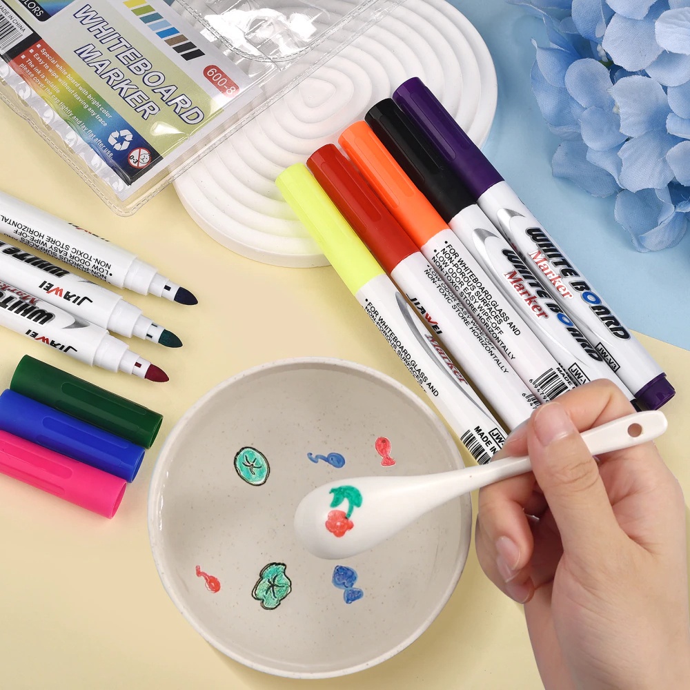 SPIDOL WARNA (AJAIB) /MAINAN SPIDOL AIR MENGAPUNG / MAGIC MARKER SPIDOL WHITE BOARD 12PCS