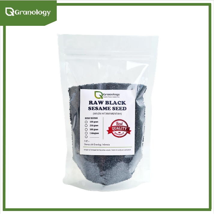 Biji Wijen Hitam / Black Sesame Seed (500 gram) by Granology