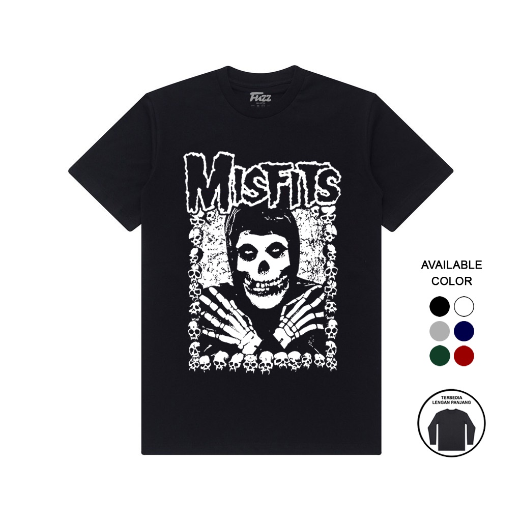 KAOS BAND | KAOS MISFITS | BAJU KAOS PRIA WANITA DISTRO MUSIK PUNK ROCK METAL ORIGINAL BANDUNG