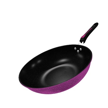 Wajan Penggorengan Enamel 32cm Wajan Teflon Fry Pan MURAH WAJAN JUMBO TEFLON TEBAL TAHAN API ANTI LENGKET Penggorengan Kuali Wok Pan Panci Kenceng Wajan Teflon 1332P