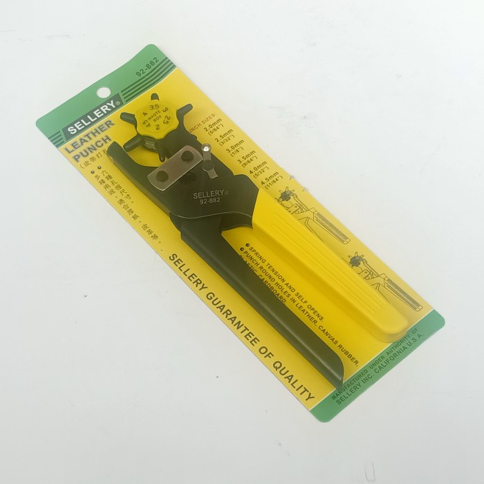 

Produk Sellery 92-882 Leather Punch Tang Plong Putar 2-5Mm Pembolong Sabuk Hot Sale