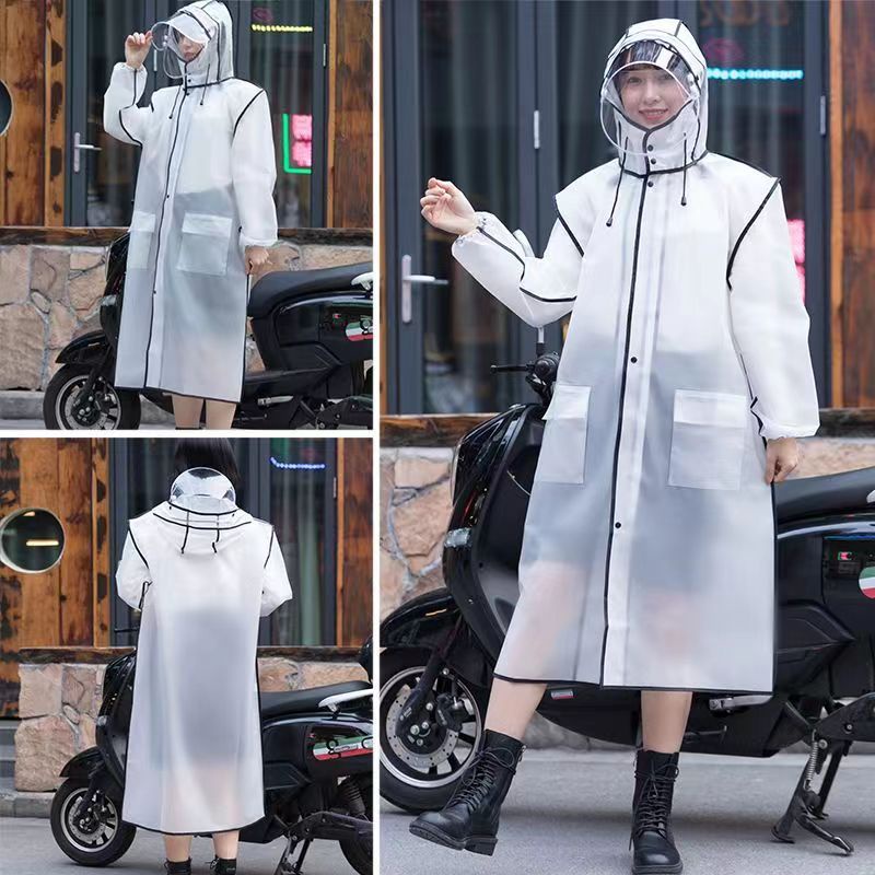 Jas Hujan Gamis Terusan Korea Style Raincoat Fashion Model Terusan Trasparan Doof Model Terbaru