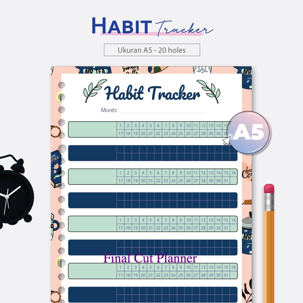 

Bukuqu Loose leaf A5 - L221 Habit Tracker 2022 .