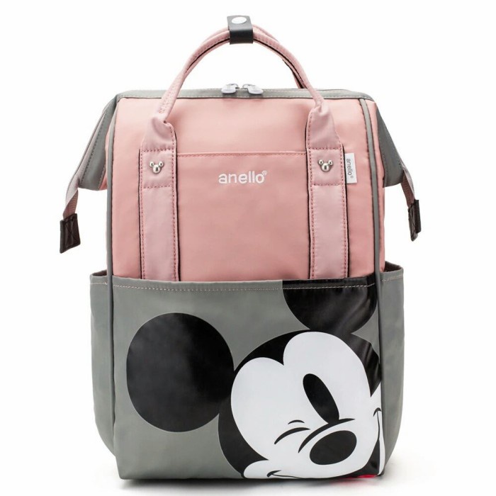 TAS Tas Murah Anak Tas Ransel Sekolah Anak Karakter Mickey Import Premium - Pink(Q9J9) tas anak bt21