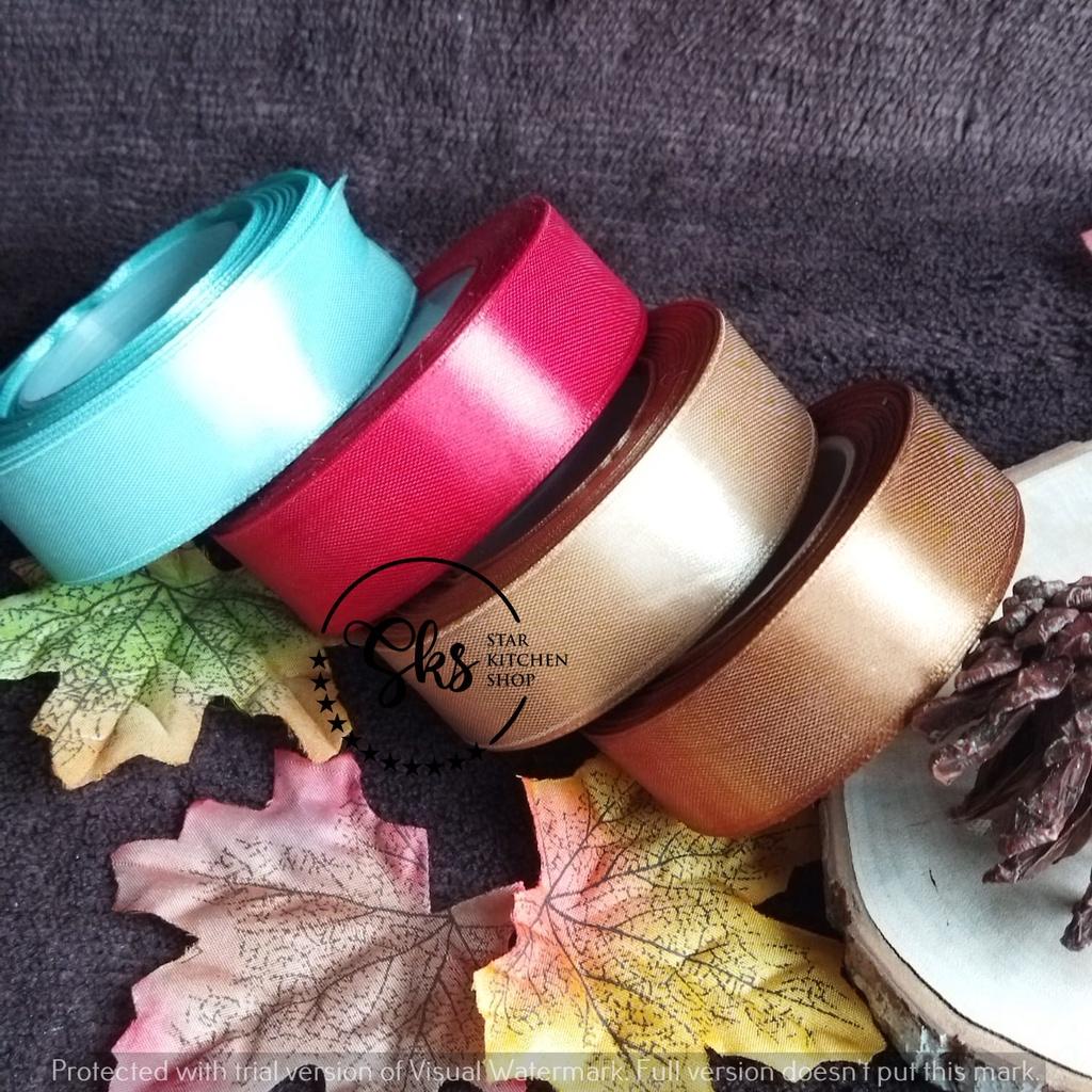 

New Pita Satin 2.5cm (1 inch) Pita Lebaran Pita Box Idul Fitri