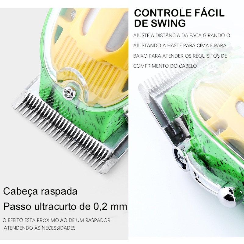 Alat Cukur Rambut Elektrik Tanpa Kabel Dengan Layar LCD Digital Transparan Hair Clipper