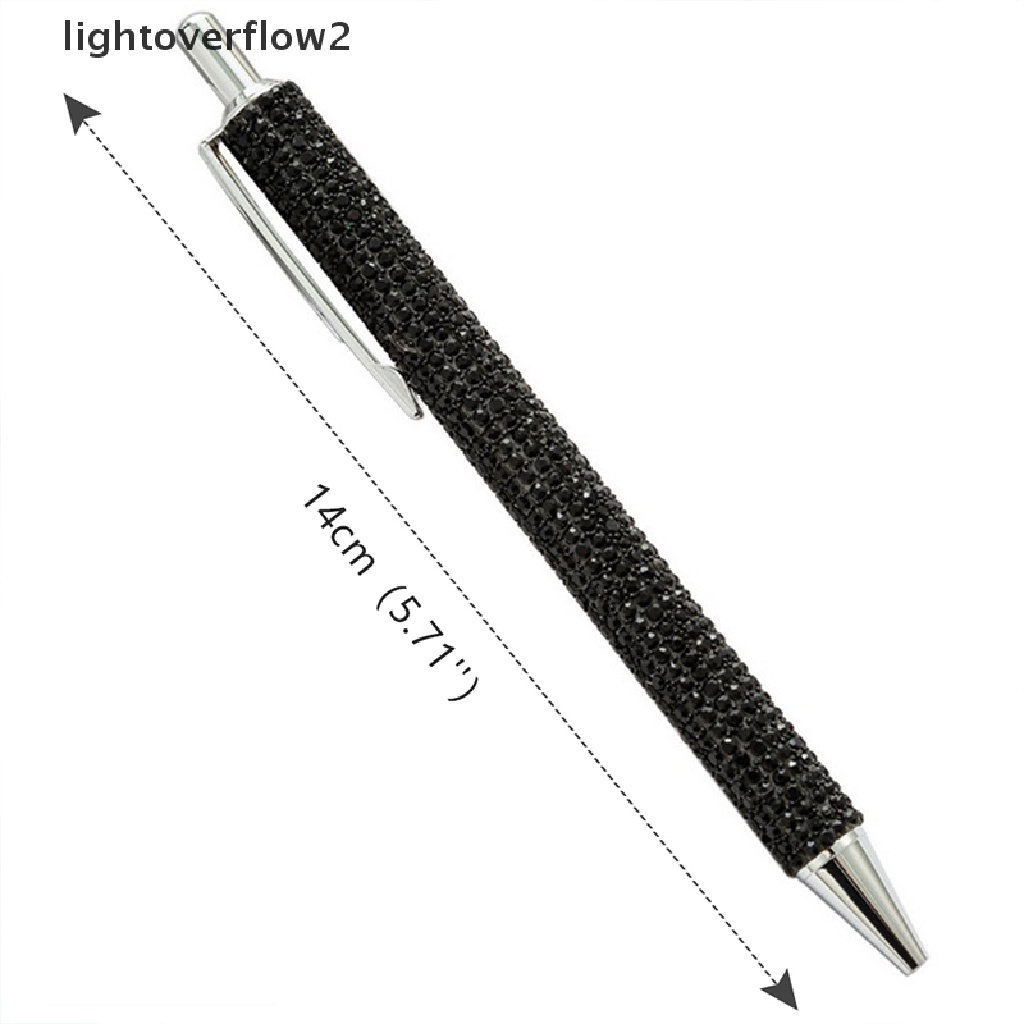 (lightoverflow2) Pulpen Tinta Hitam 0.5mm Dengan Glitter Untuk Kantor
