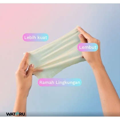 Wateru Bamboo Baby Wipes Hand &amp; Mouth / Tisu Basah Bayi Bambu 50’s