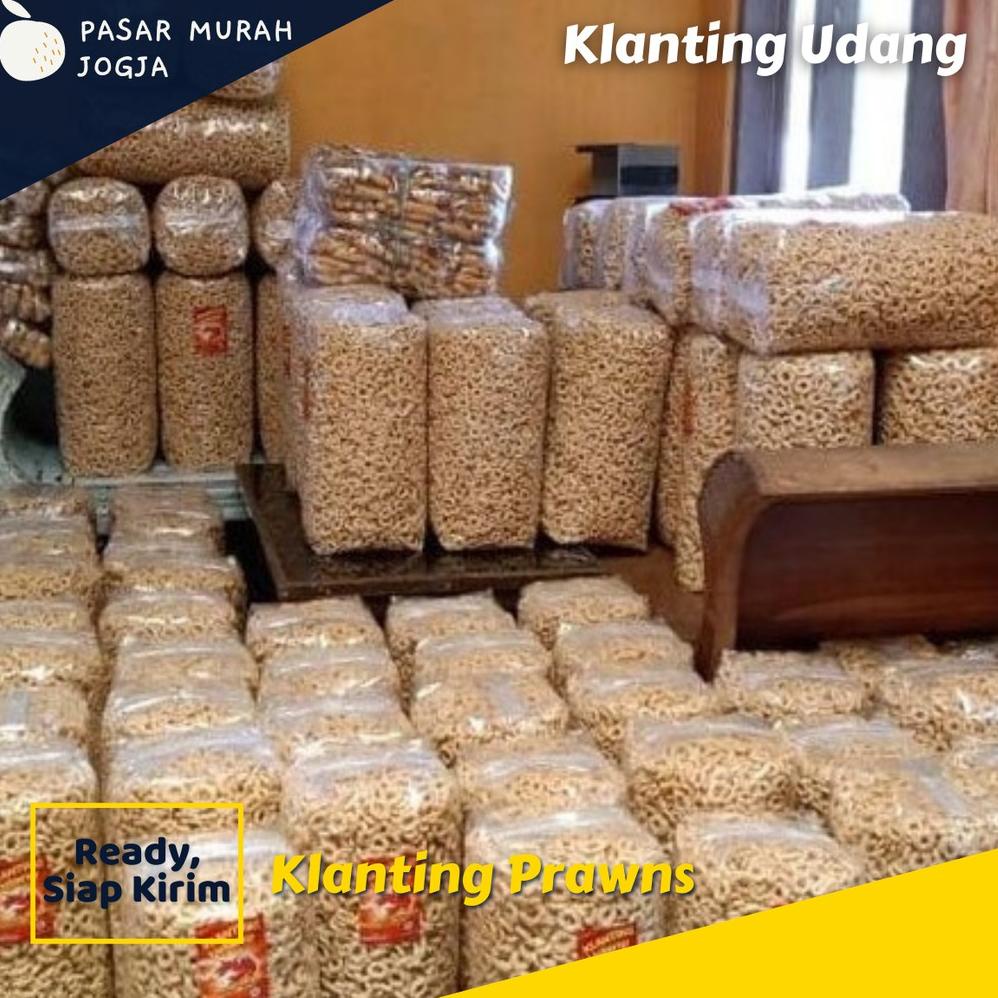 

[KODE PRODUK RHVEY6549] Slondok 500gram Klanting Lanting Udang Asli Camilan Halal Sudah Izin BPOM Snack Pasar Jogja