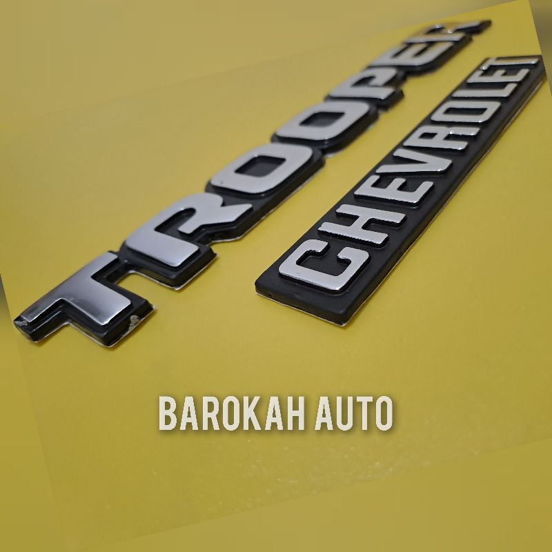 trooper emblem tulisan trooper chevrolet