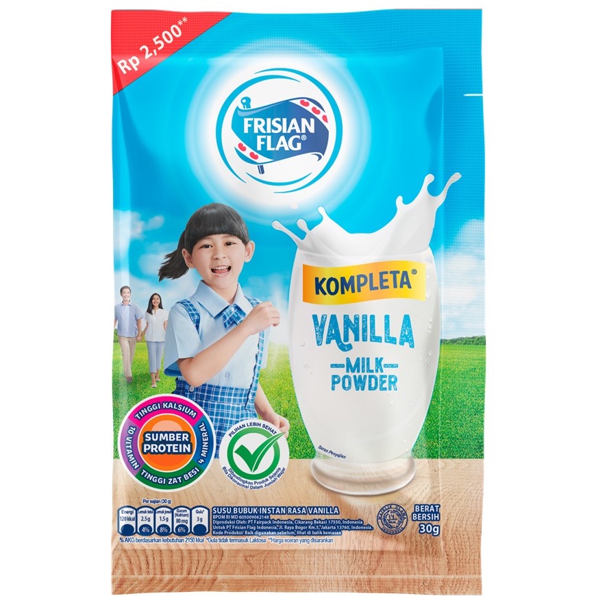 

FF Susu Bubuk Instan Vanila 30gr Frisian Flag Kompleta