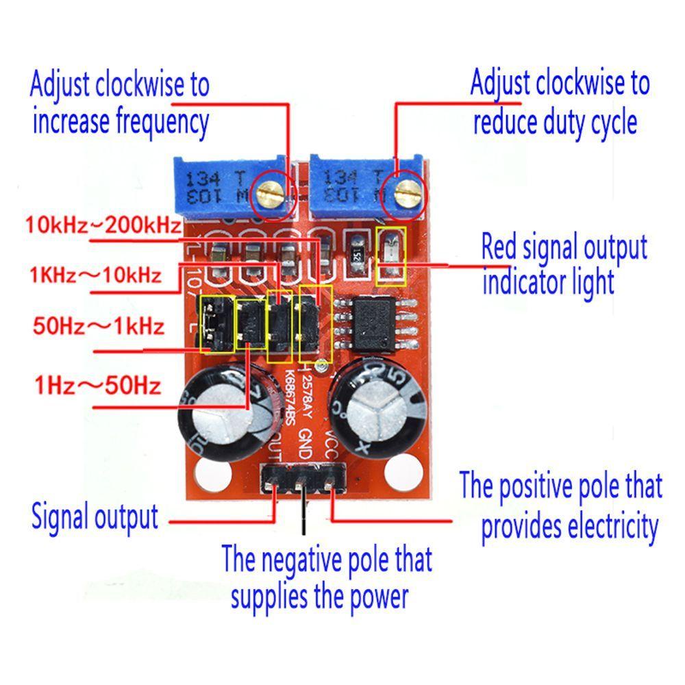 Modul Pulsa Agustina NE555 Square Wave Adjustable Modules