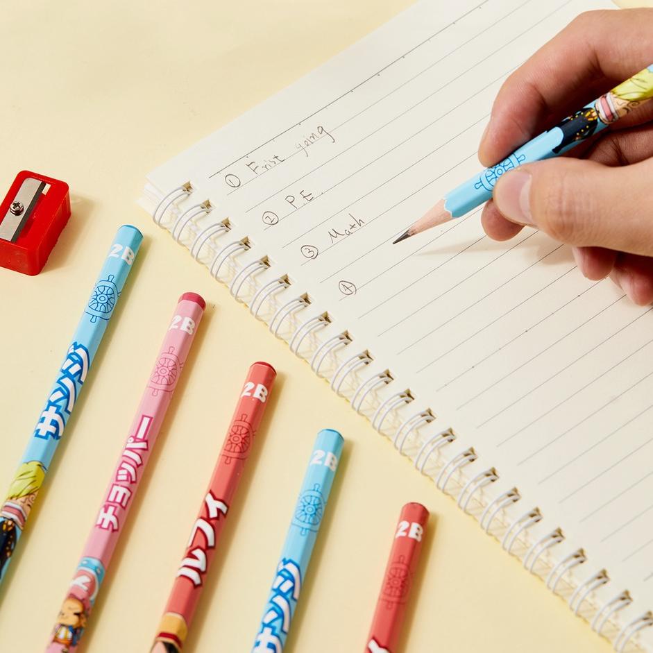 

IDx4X8j--Deli One Piece Graphit Pencil / Pensil Kayu Grafit 2B Lucu Kartun One Piece Free Rautan Box / Tube EC02X-2B