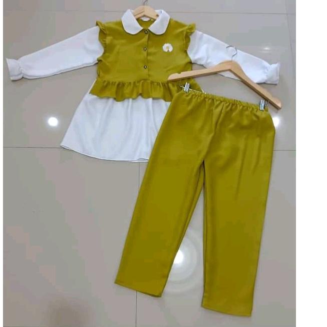 Langsung Order one set daisy baju anak perempuan stelan terbaru