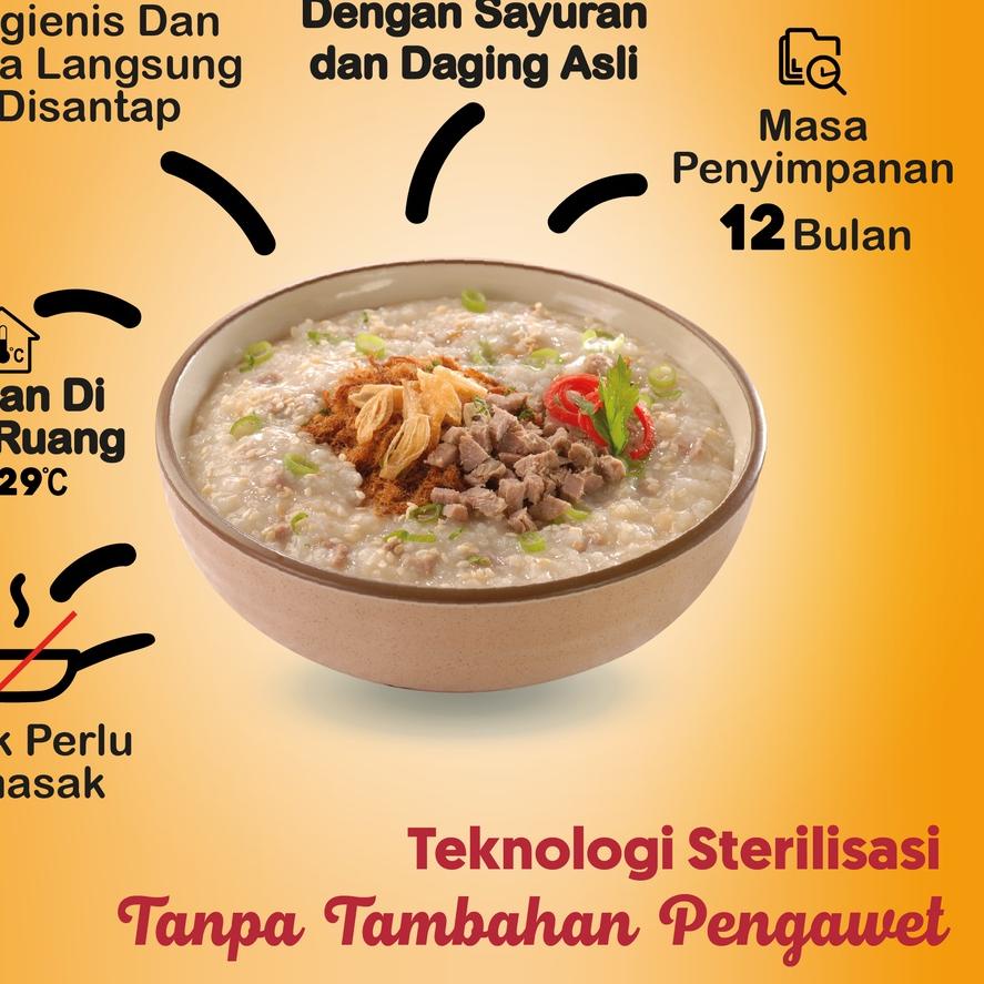

COD✔️Kimbo Kitchen Bubur Sapi Triple Pack|SQ4