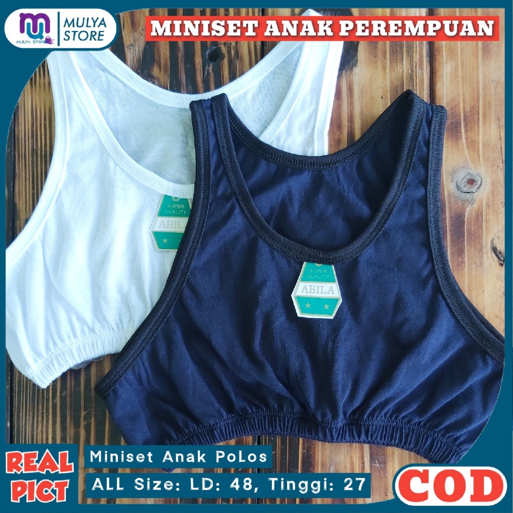 Miniset Anak SD SMP Remaja POLOS Bra Kutang Perempuan Bahan Lembut Adem Murah
