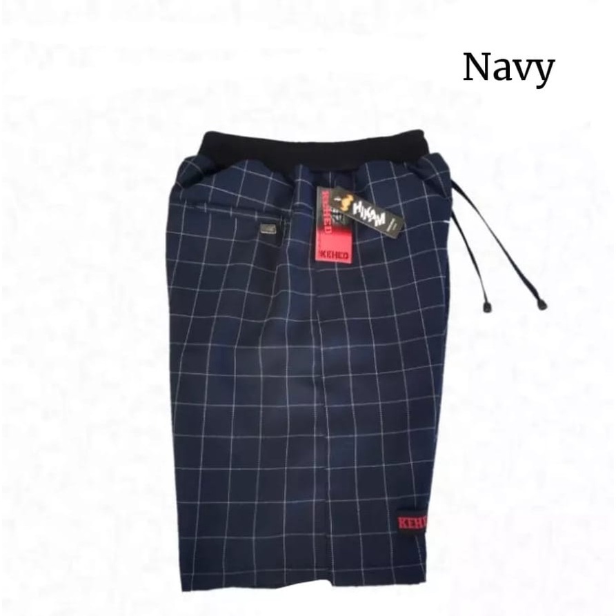 Celana Tartan Pria/ Cinos Pendek