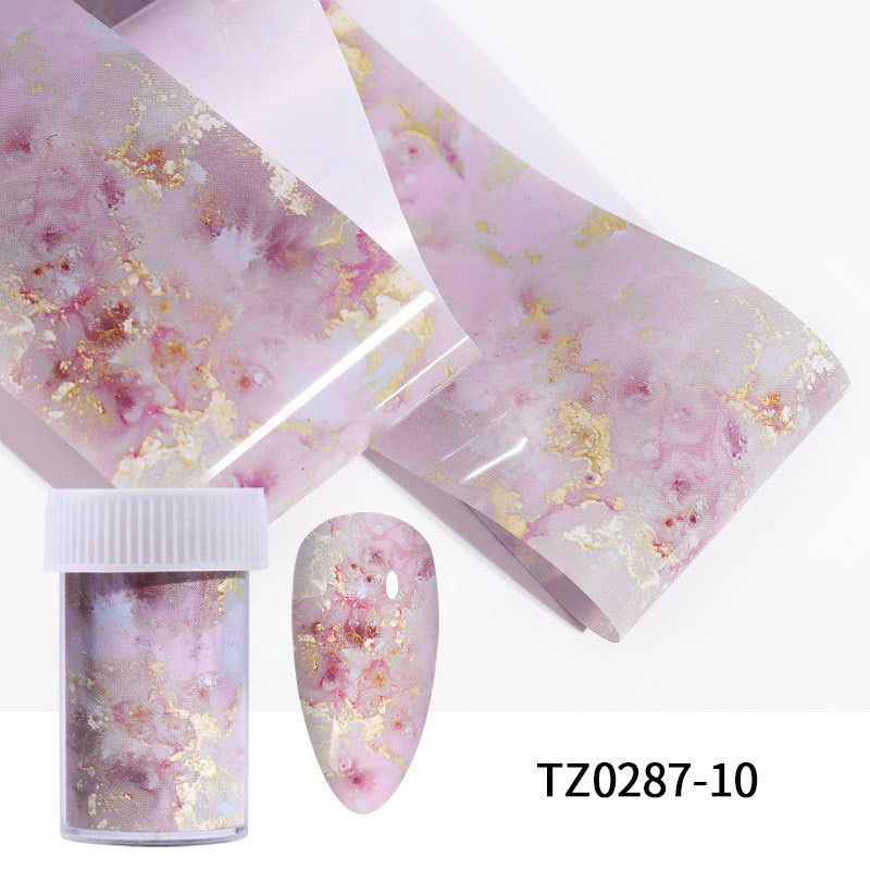 (1 Lembar) Stiker Kuku Foil Holografik Motif Marmer 3d Transfer Air Untuk Nail Art (manik mnaik paling rekomendasi)