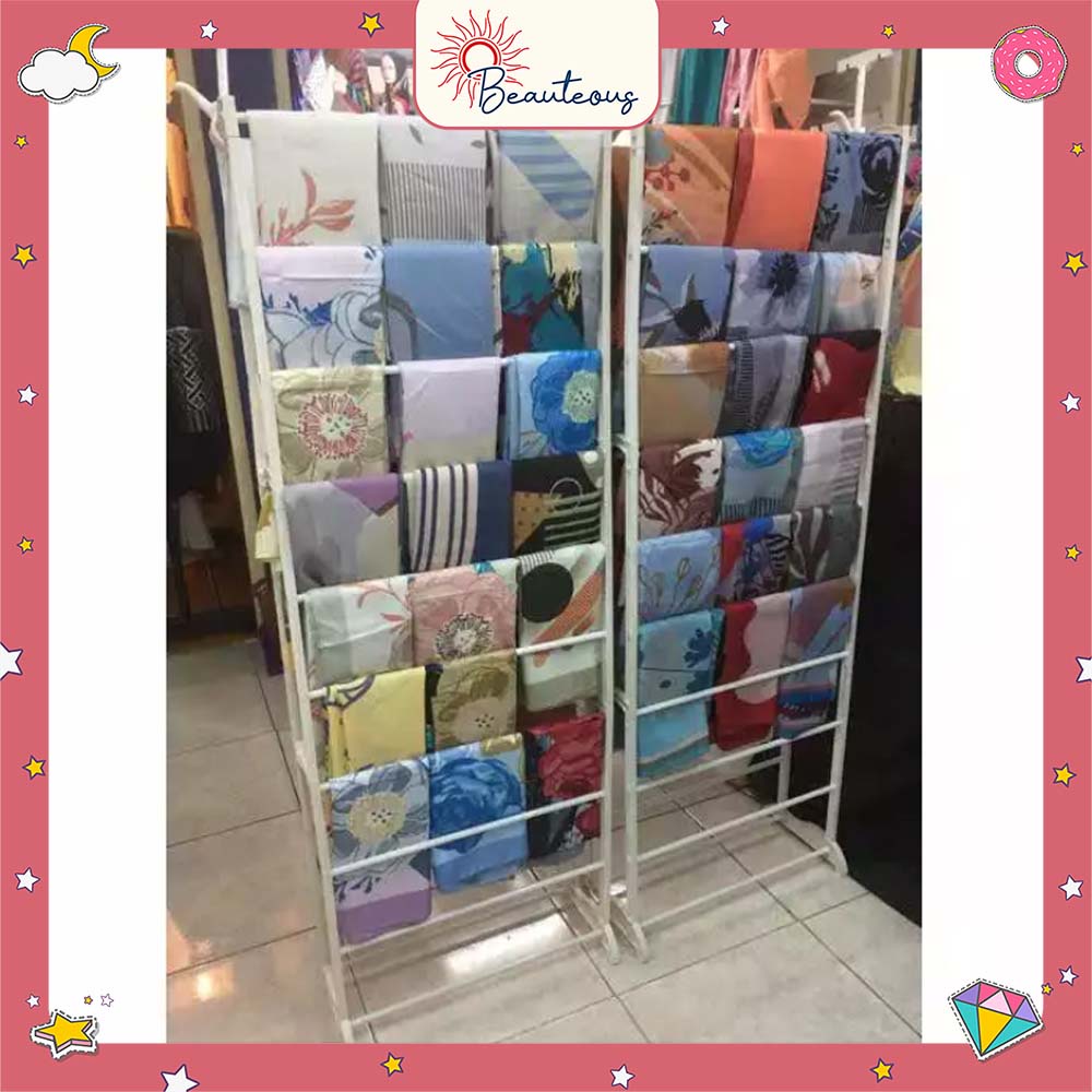 Rak Jilbab Hijab 2 In 1 Tempat Penyimpanan Sepatu Amazing Shoes Serbaguna