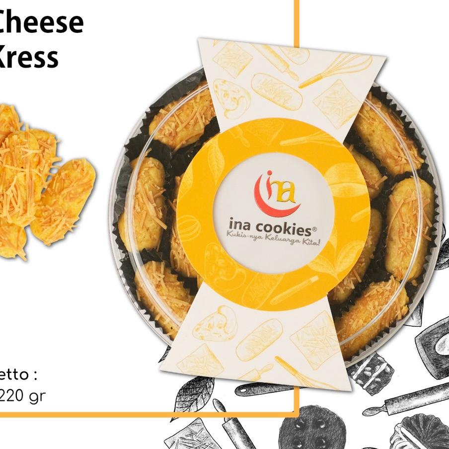 

GRATIS ONGKIR✅Ina Cookies Toples Kue Kering Cheese Kress Reguler|SQ8