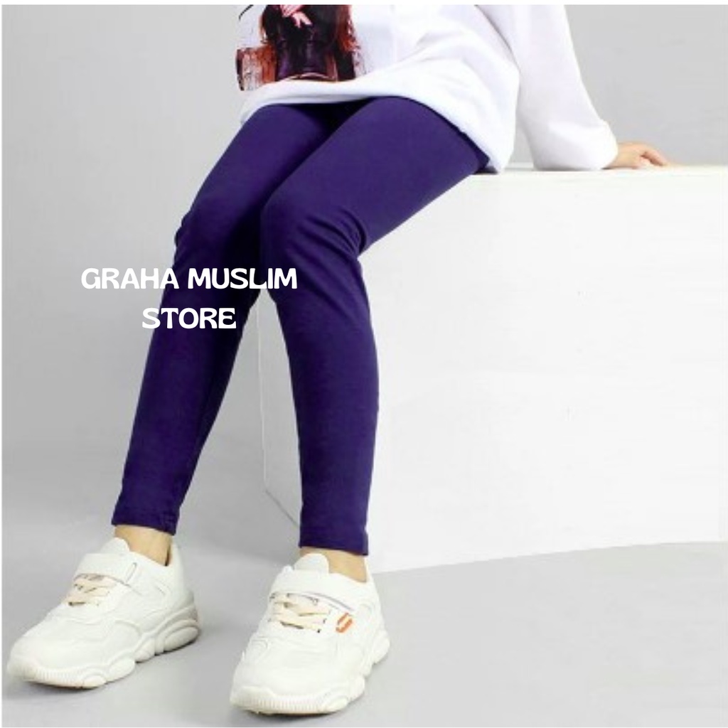 Legging Anak Kaos Bahan Rayon 3 Ukuran Leging kaos Anak polos usia 2thn s.d 14thn Termurah