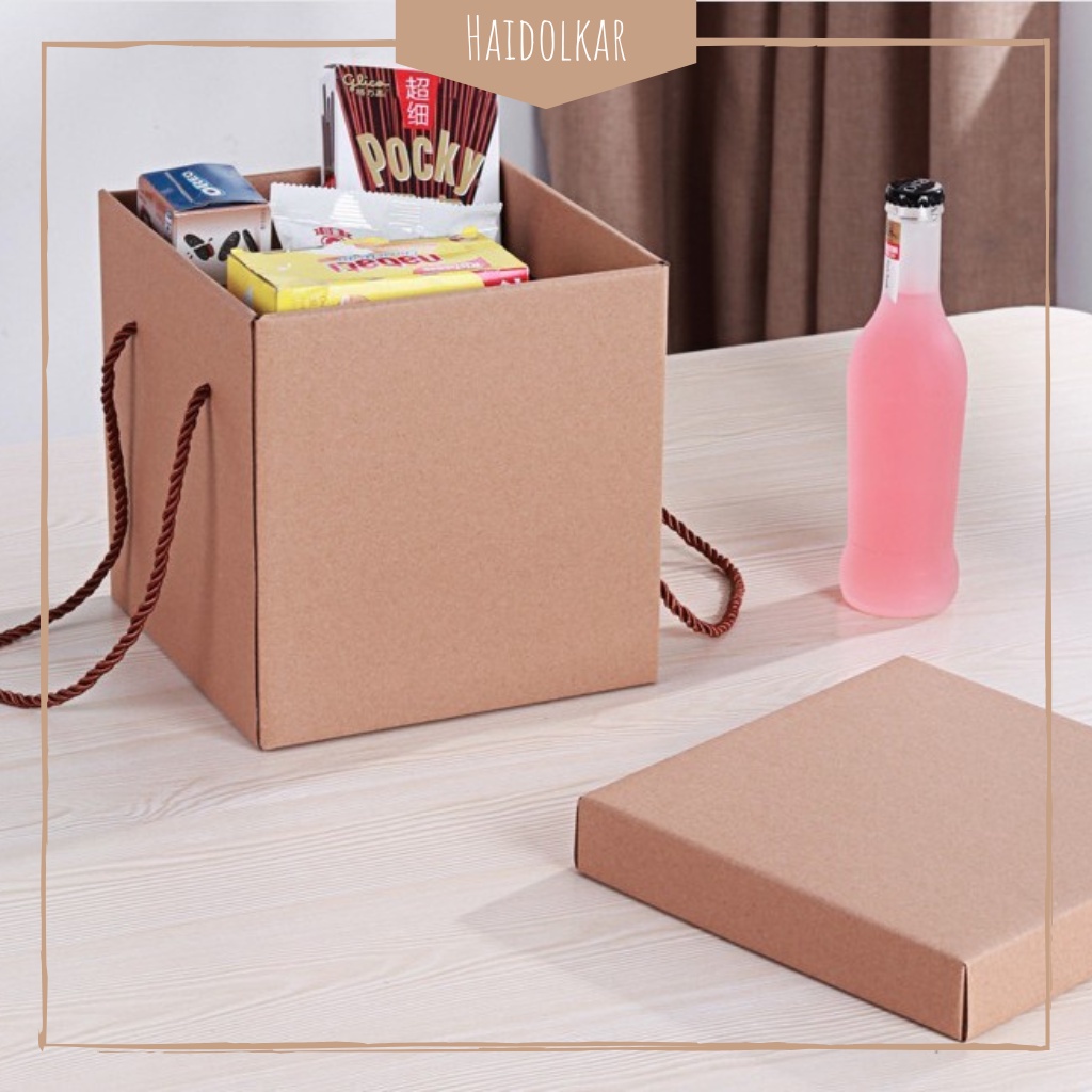 

Box hadiah AB box kado tebal kotak tali karton tebal box hampers box snack elegan