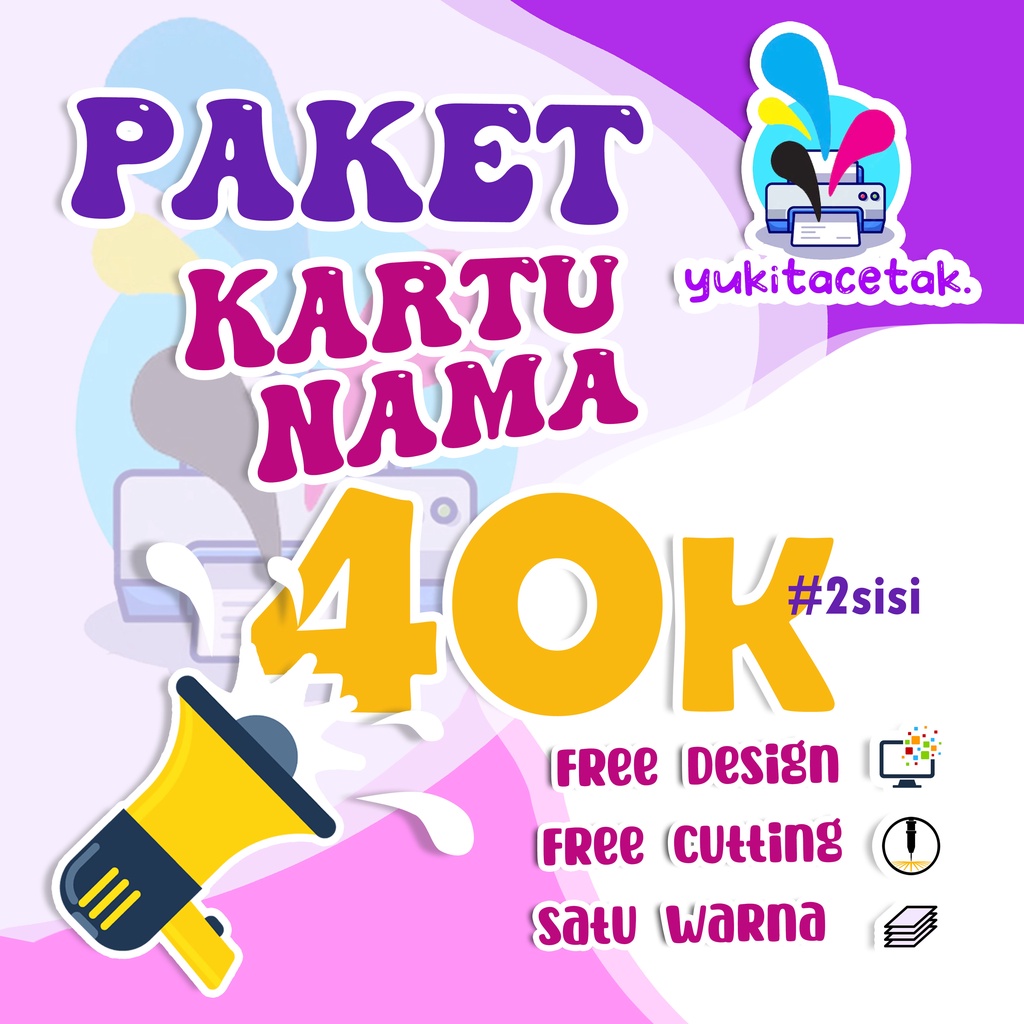 

[MURAH] KARTU NAMA 2 SISI