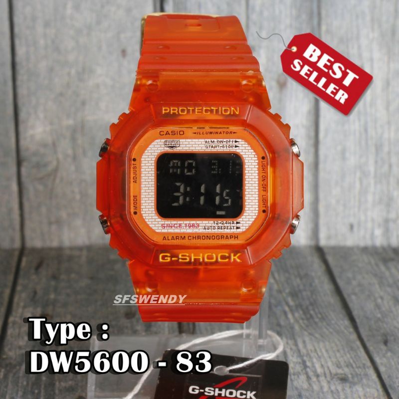 Jam Tangan Dw5600 Tahan Air Transparan Kasual Terlaris Pria Wanita Outdoor