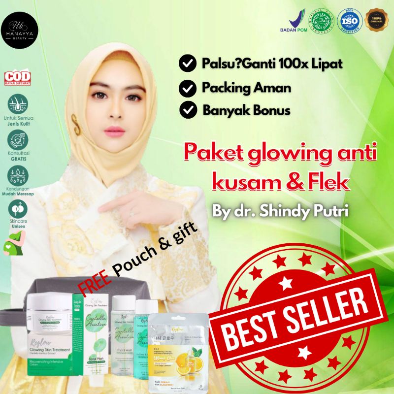 Reglow Skincare Original 1 Paket Lengkap Untuk Flek Acne Beauty Care Reglow
