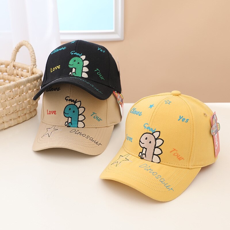 COD- Topi anak keren laki laki Motif DINO STAR Usia 1-3 tahun / topi premium ala korea lucu baby