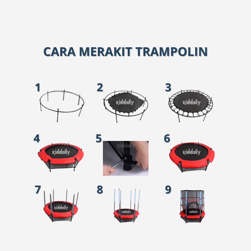 KIDDAILY TRAMPOLINE ANAKTRAMPOLIN ANAK KIDS TRAMPOLINE KIDS TRAMPOLINE TRAMPOLIN DEWASA TRAMPOLIN KECIL