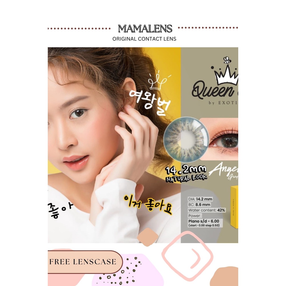 SOFTLENS X2 QUEEN BEE DIA 14.2MM NORMAL + FREE LENSCASE - MAMALENS